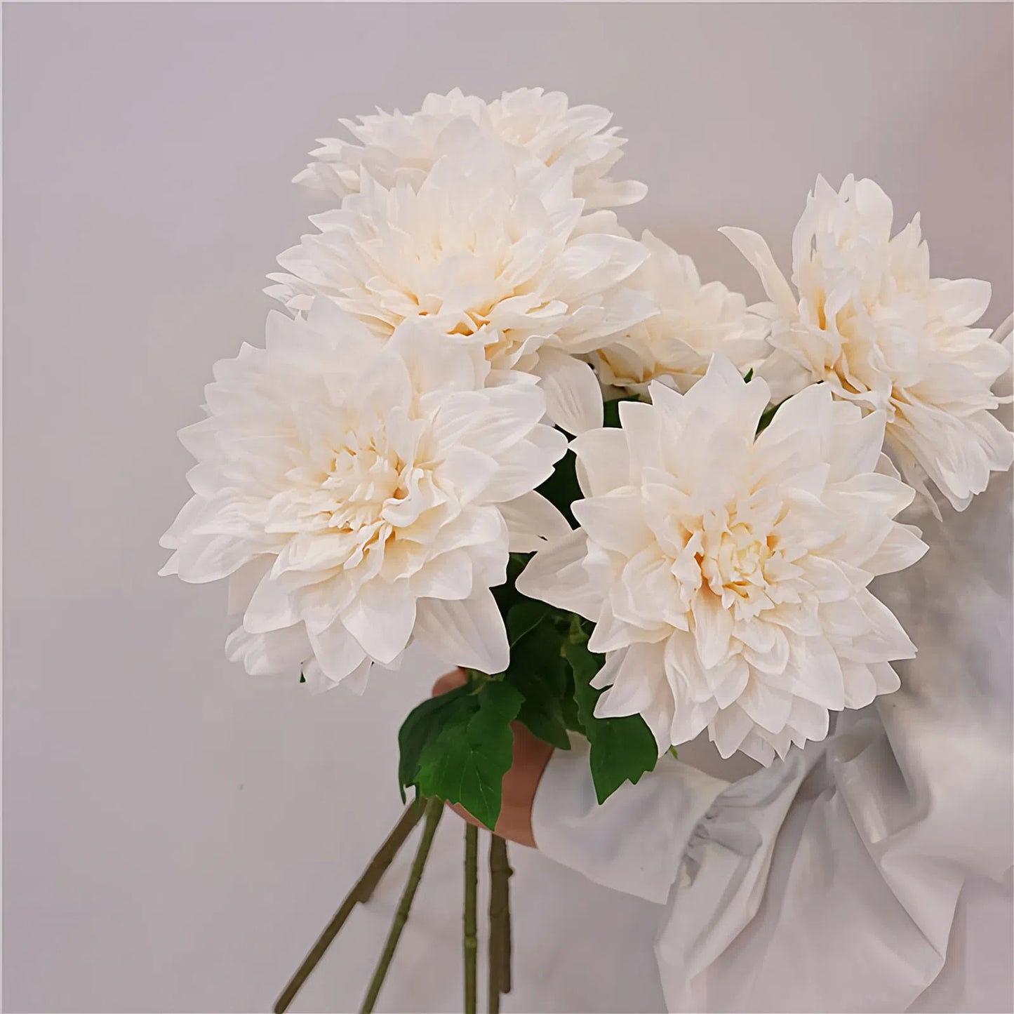 Real Touch PU Dahlia Stem – 24" Artificial Flower