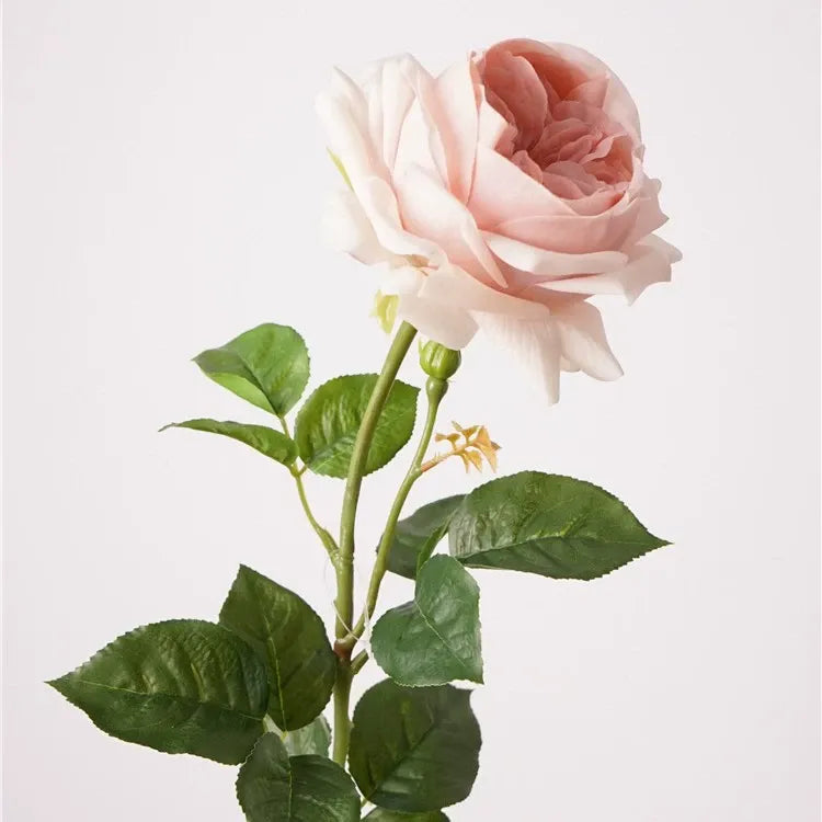 Artificial Juliet Rose Stem – 27.6" Premium Real-Touch Moisture-Retaining Faux Flower for Wedding & Home Décor