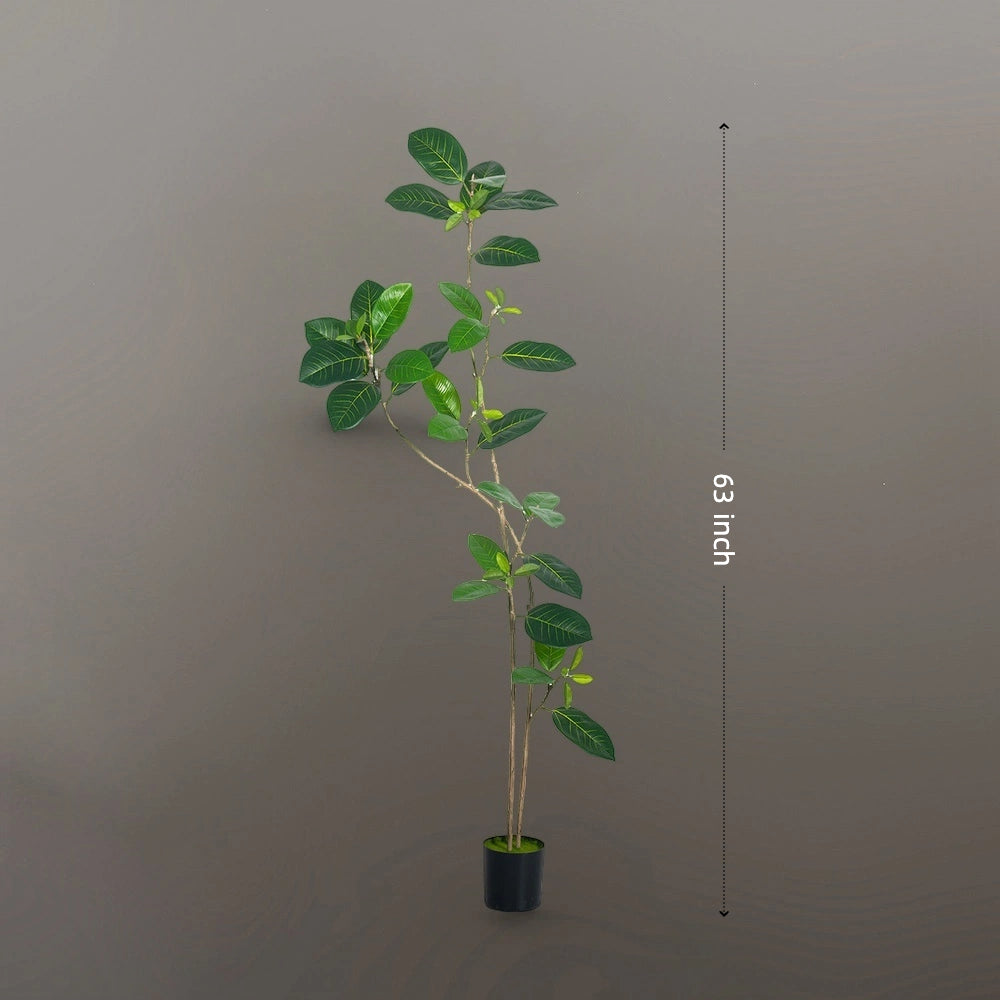 Artificial Ficus Benghalensis Tree – Indoor Potted Plant | Green Rubber Tree