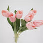 Artificial Real-Touch Tulip Stem – 14.2'' Lifelike Silk Flowers for Home & Wedding Decoration