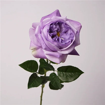 Artificial Juliet Rose Stem – 27.6" Premium Real-Touch Moisture-Retaining Faux Flower for Wedding & Home Décor