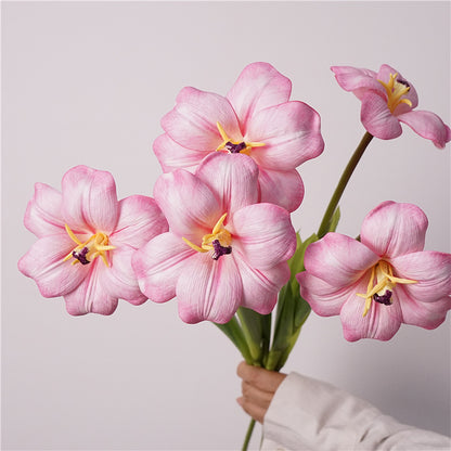 Artificial PU Brownie Tulip – High-Quality Lifelike Flower