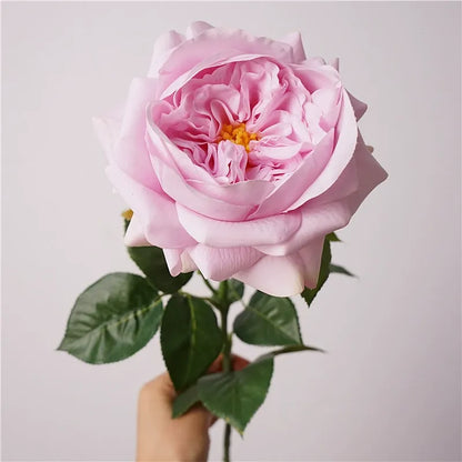 Artificial Juliet Rose Stem – 27.6" Premium Real-Touch Moisture-Retaining Faux Flower for Wedding & Home Décor