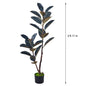 Artificial Ficus Elastica ‘Black Gold’ Rubber Plant – Premium Indoor Floor Décor