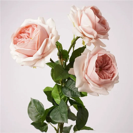 Artificial Juliet Rose Stem – 27.6" Premium Real-Touch Moisture-Retaining Faux Flower for Wedding & Home Décor