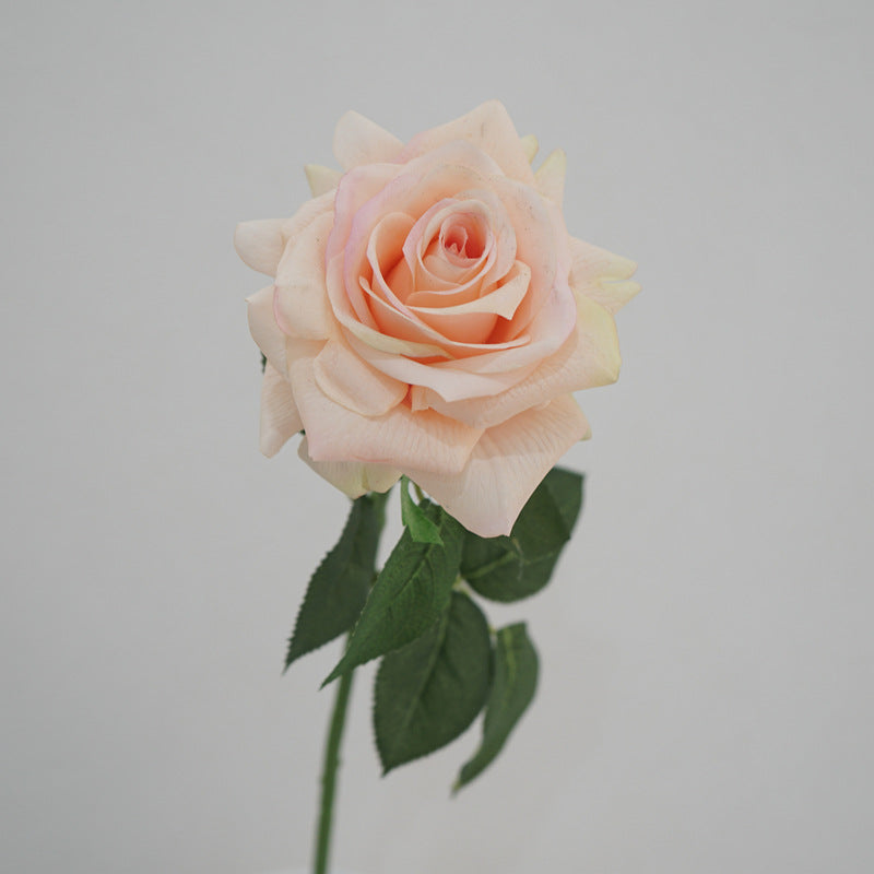 Artificial Large Rose Stem – 25.6" Premium Real-Touch Moisture-Retaining Faux Flower for Home & Wedding Décor