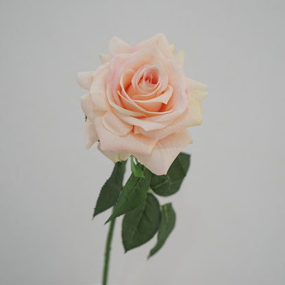 Artificial Large Rose Stem – 25.6" Premium Real-Touch Moisture-Retaining Faux Flower for Home & Wedding Décor