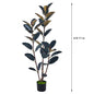 Artificial Ficus Elastica ‘Black Gold’ Rubber Plant – Premium Indoor Floor Décor