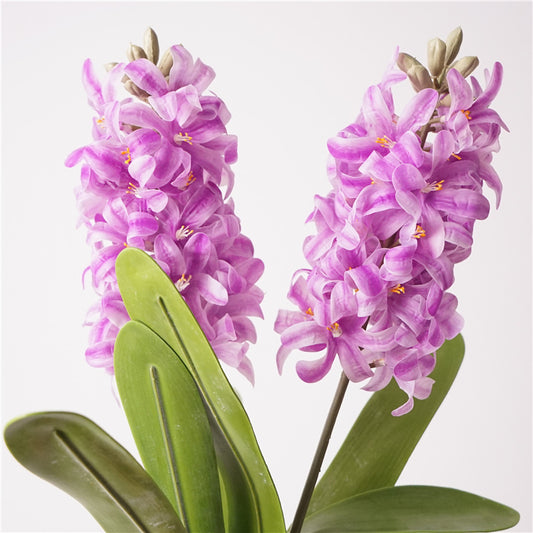 Artificial Hyacinth Stem – 16.1" Premium Real-Touch Faux Flower for Home & Wedding Décor