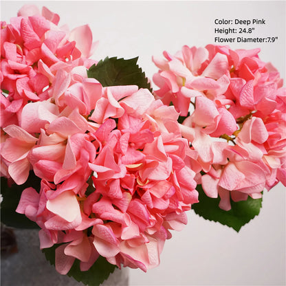High-Quality Real-Touch Hydrangea Stem