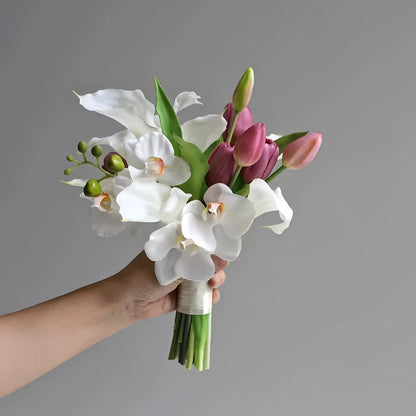 Elegant Artificial White Wedding Bouquet Series – Timeless & Realistic Bridal Flowers