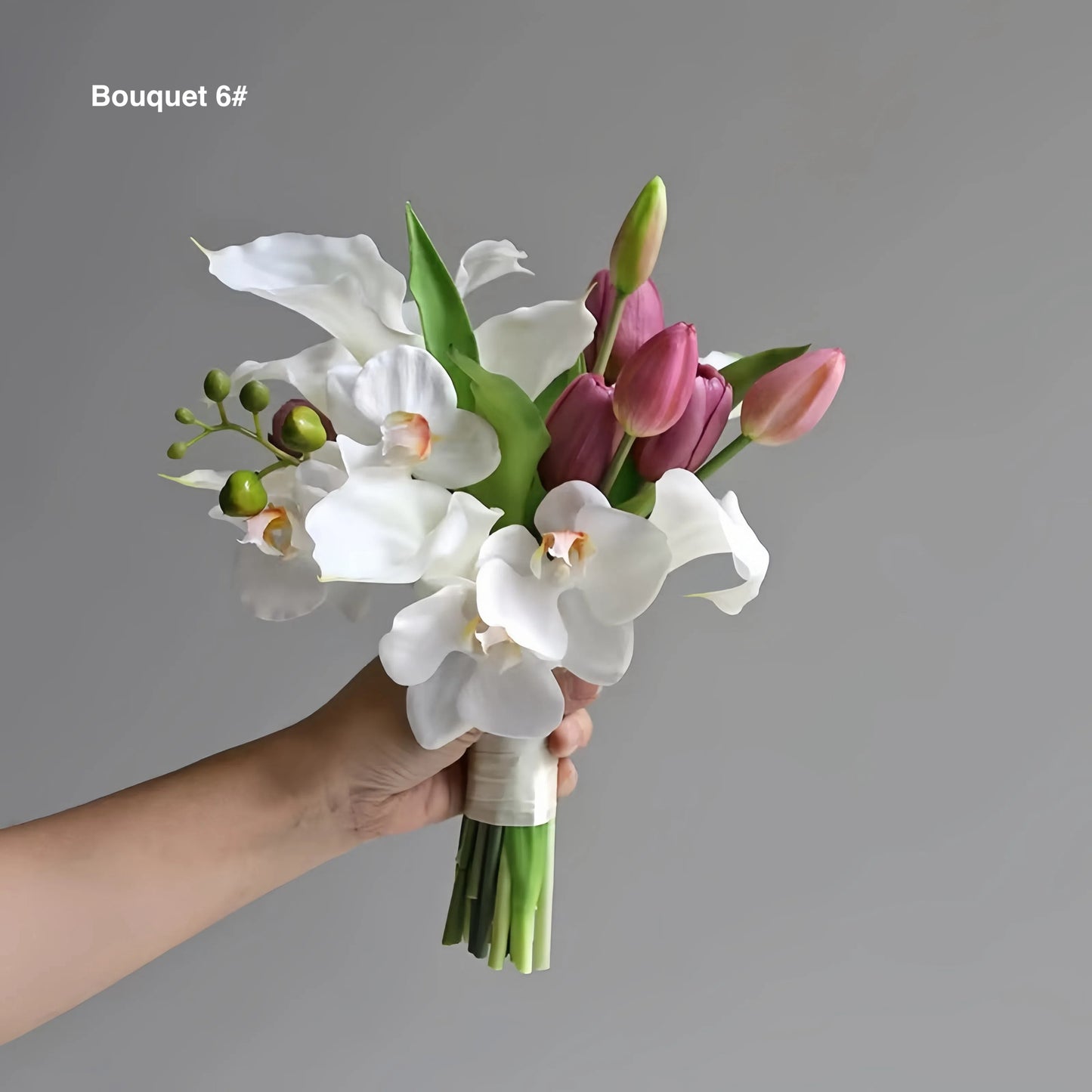 Elegant Artificial White Wedding Bouquet Series – Timeless & Realistic Bridal Flowers