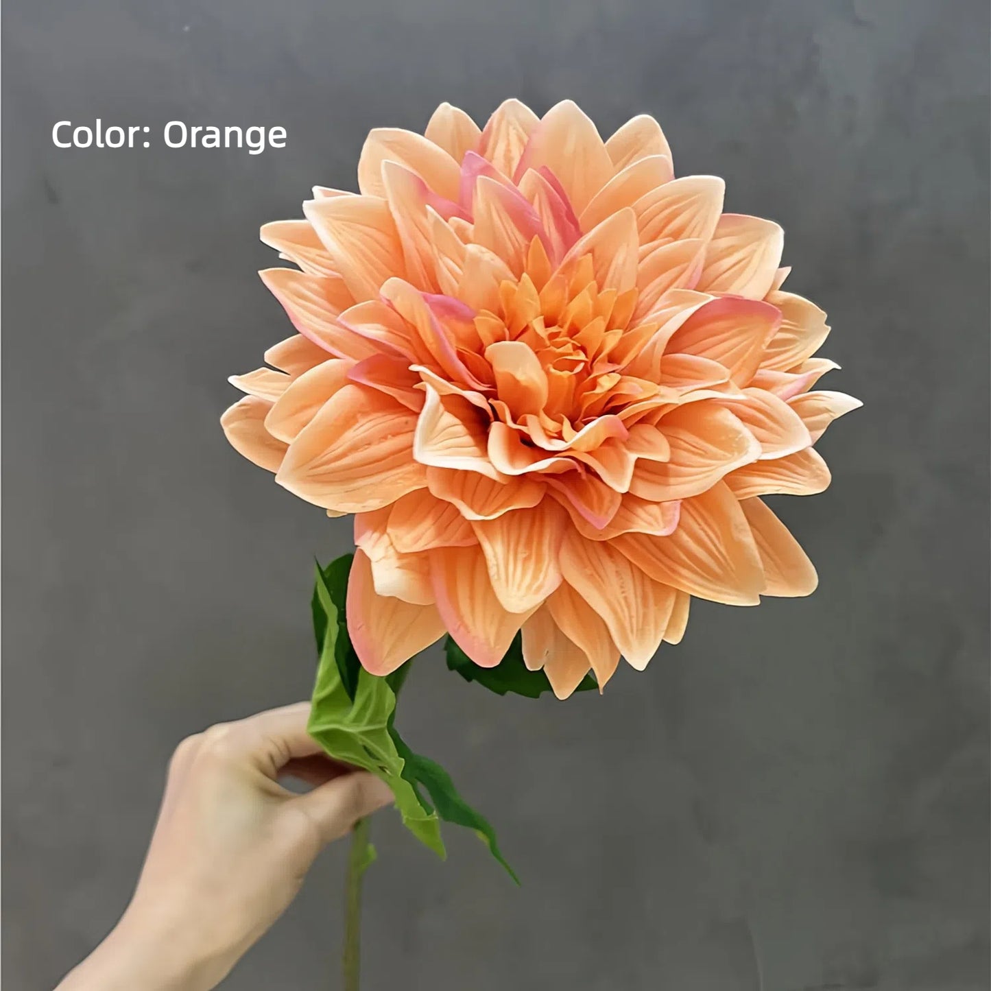Real Touch PU Dahlia Stem – 24" Artificial Flower