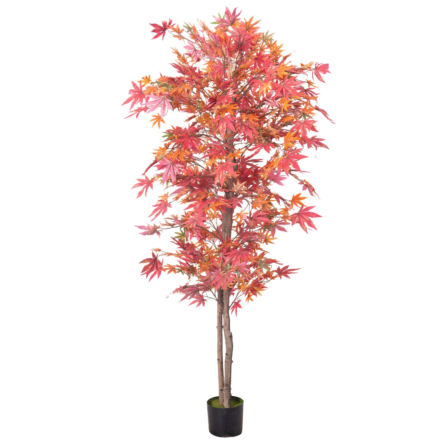 Artificial Maple Tree – Red, Lifelike Decorative Tree