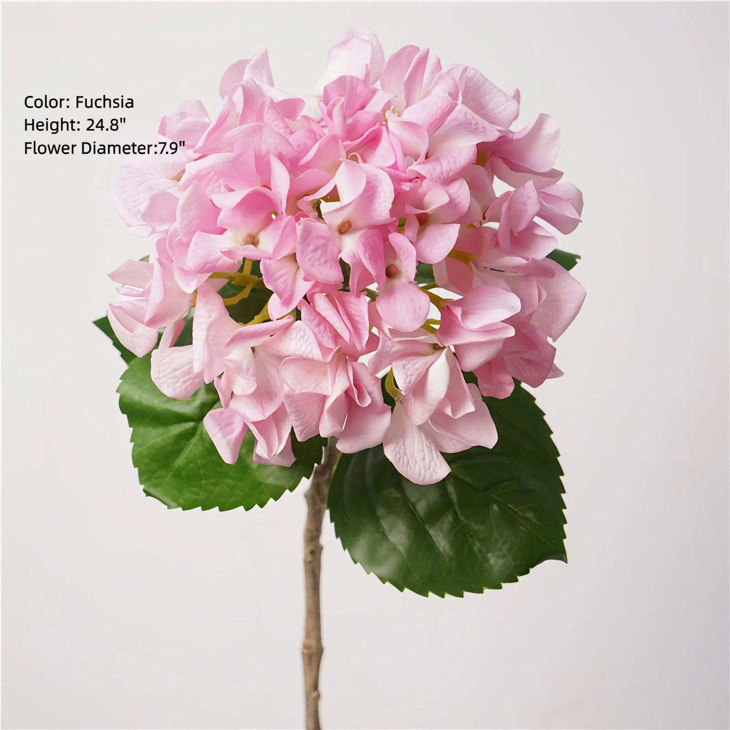 High-Quality Real-Touch Hydrangea Stem
