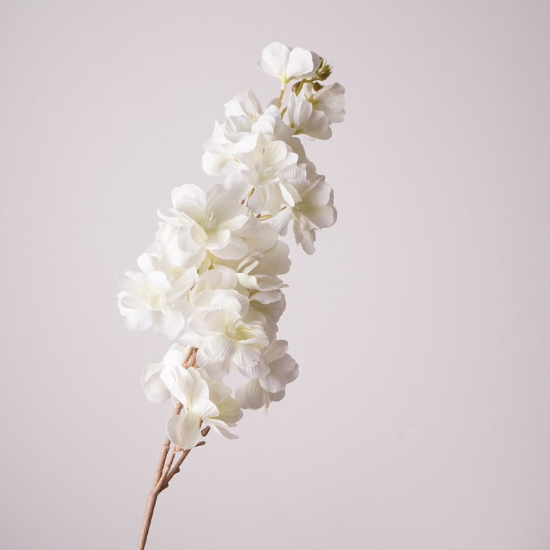Artificial Cherry Blossom Branch – 27.6" Premium Real-Touch Moisture-Retaining Faux Flower for Wedding & Home Décor