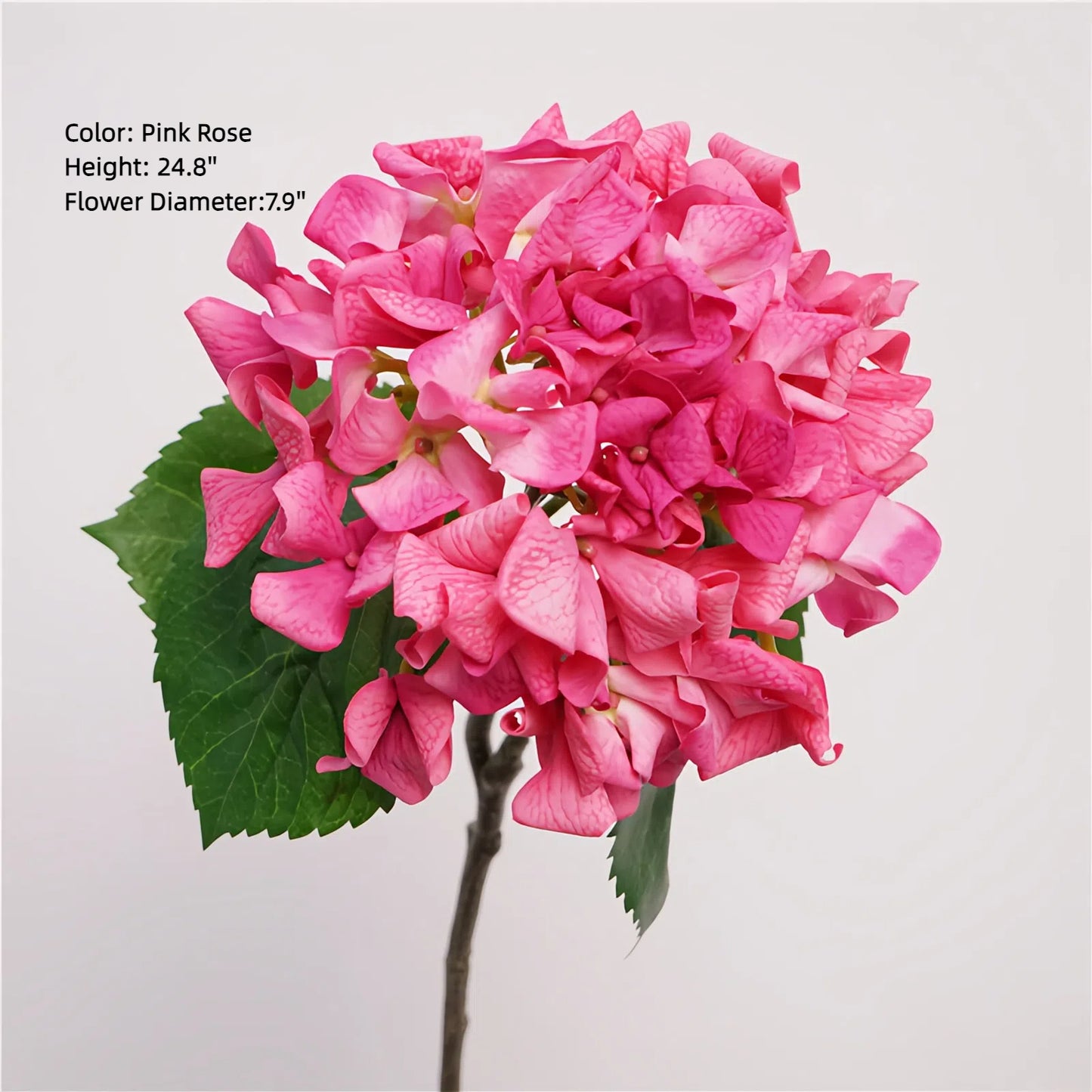 High-Quality Real-Touch Hydrangea Stem