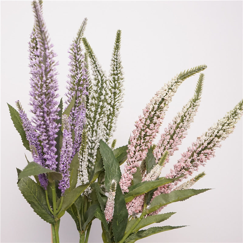 Artificial Short Lavender Stem – 18.5" Premium Faux Flower for Home & Wedding Décor