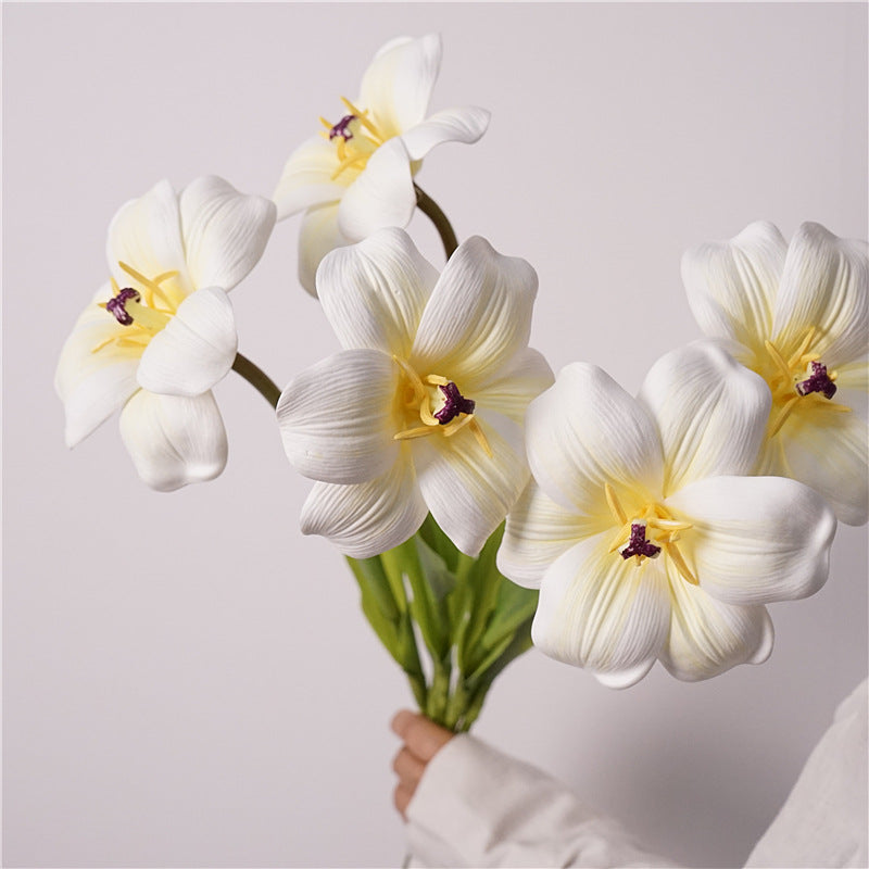 Artificial PU Brownie Tulip – High-Quality Lifelike Flower