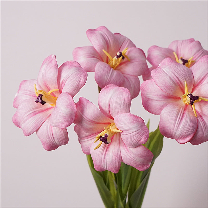 Artificial PU Brownie Tulip – High-Quality Lifelike Flower