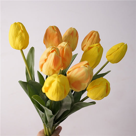 Artificial Tulip Stem – 18.9" Premium Real-Touch PU Faux Flower for Home & Wedding Décor