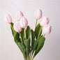 Artificial Tulip Stem – 18.9" Premium Real-Touch PU Faux Flower for Home & Wedding Décor