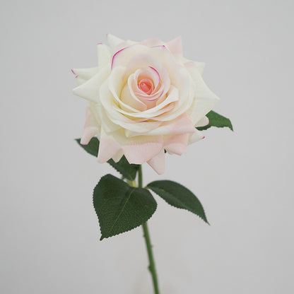 Artificial Large Rose Stem – 25.6" Premium Real-Touch Moisture-Retaining Faux Flower for Home & Wedding Décor