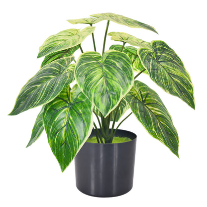 Artificial Platinum Cymbidium Plant – 1.3ft (Soft PVC, Lifelike Decorative Plant)