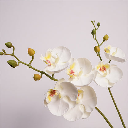 Artificial Butterfly Orchid Stem – 22" Premium EVA Faux Phalaenopsis for Wedding, Home & Event Décor