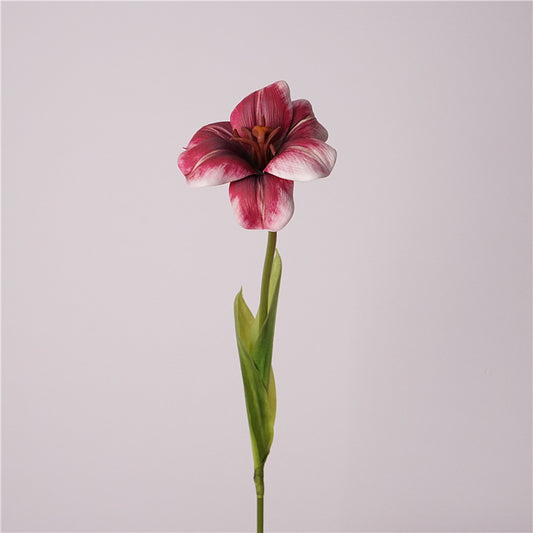 Artificial PU Brownie Tulip – High-Quality Lifelike Flower