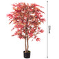 Artificial Maple Tree – Red, Lifelike Decorative Tree