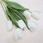 Artificial Real-Touch Tulip Stem – 14.2'' Lifelike Silk Flowers for Home & Wedding Decoration