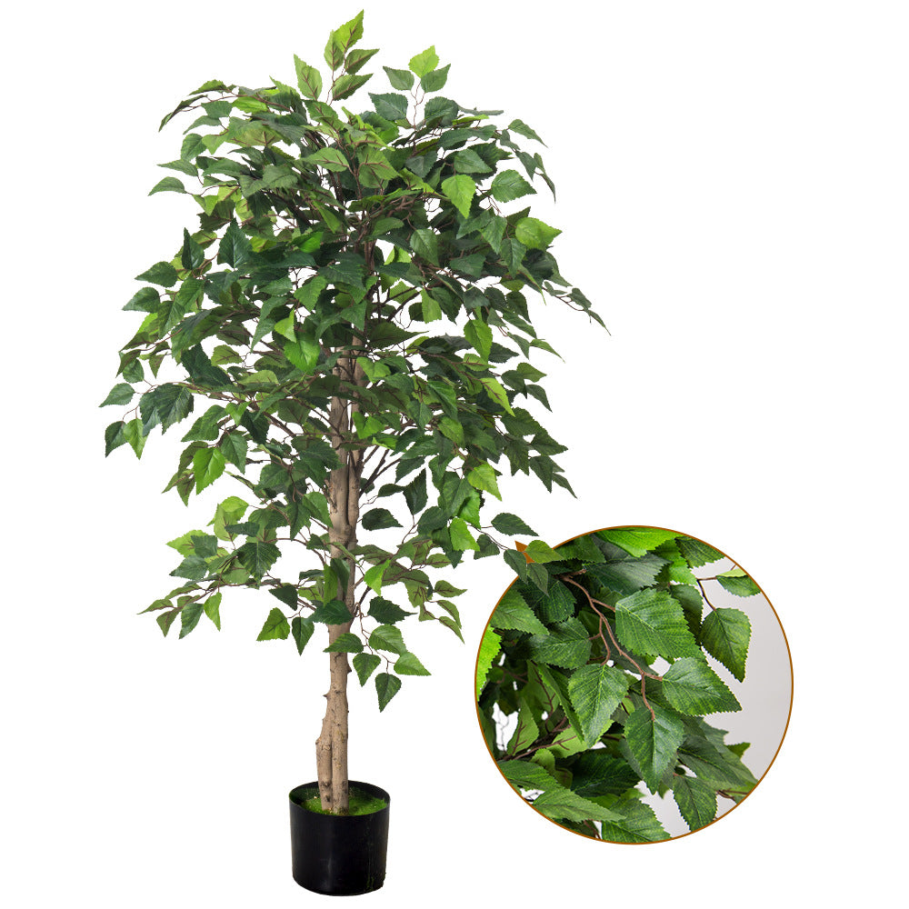 Artificial Green Birch Tree – Lifelike Soft PVC Decoration (4ft / 5.2ft)