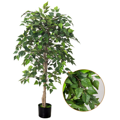Artificial Green Birch Tree – Lifelike Soft PVC Decoration (4ft / 5.2ft)