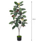 Artificial Magnolia Tree – White Blooms & Lush Green Leaves