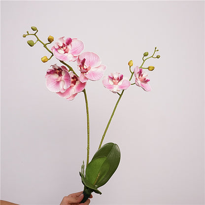 Artificial Butterfly Orchid Stem – 22" Premium EVA Faux Phalaenopsis for Wedding, Home & Event Décor