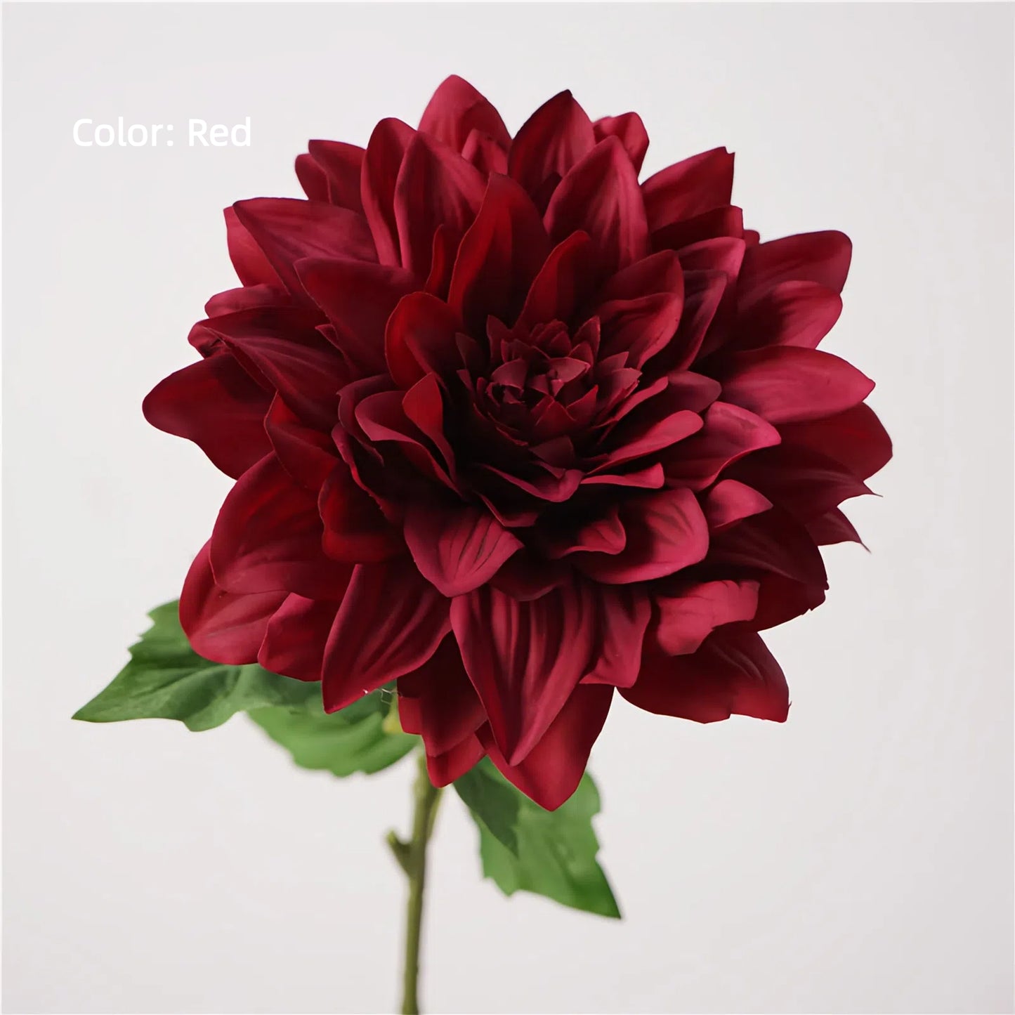 Real Touch PU Dahlia Stem – 24" Artificial Flower