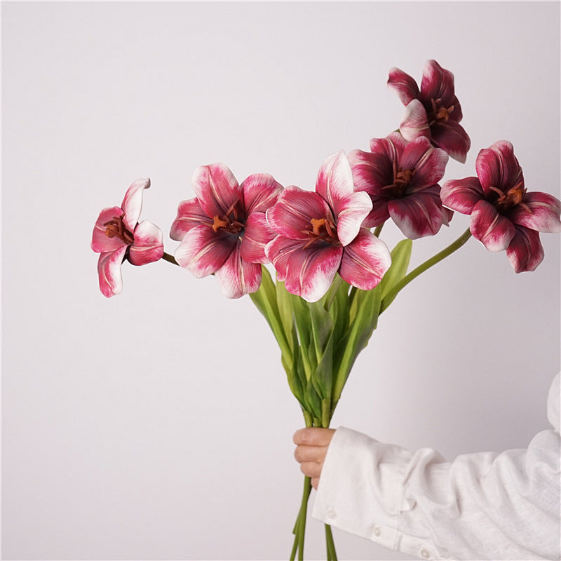 Artificial PU Brownie Tulip – High-Quality Lifelike Flower
