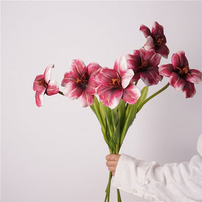 Artificial PU Brownie Tulip – High-Quality Lifelike Flower