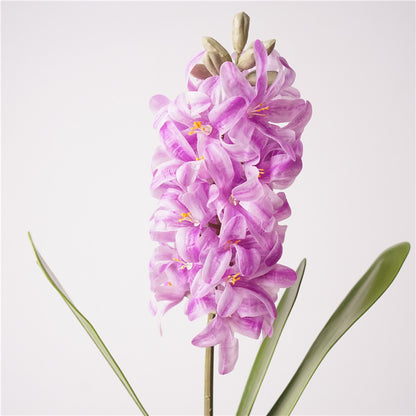Artificial Hyacinth Stem – 16.1" Premium Real-Touch Faux Flower for Home & Wedding Décor