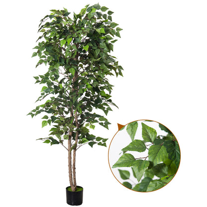 Artificial Green Birch Tree – Lifelike Soft PVC Decoration (4ft / 5.2ft)