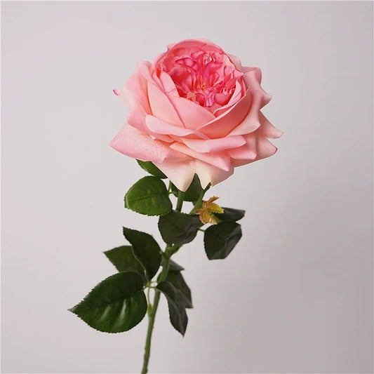 Artificial Juliet Rose Stem – 27.6" Premium Real-Touch Moisture-Retaining Faux Flower for Wedding & Home Décor