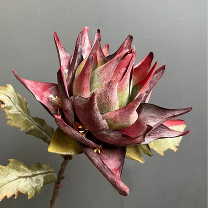 Artificial Vintage Large Pineapple Flower Branch