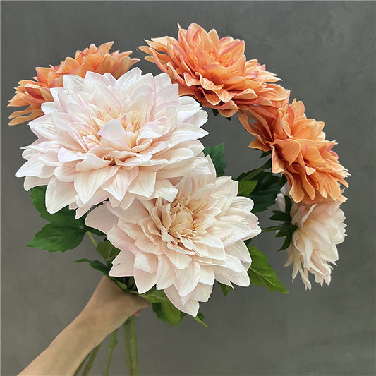 Real Touch PU Dahlia Stem – 24" Artificial Flower