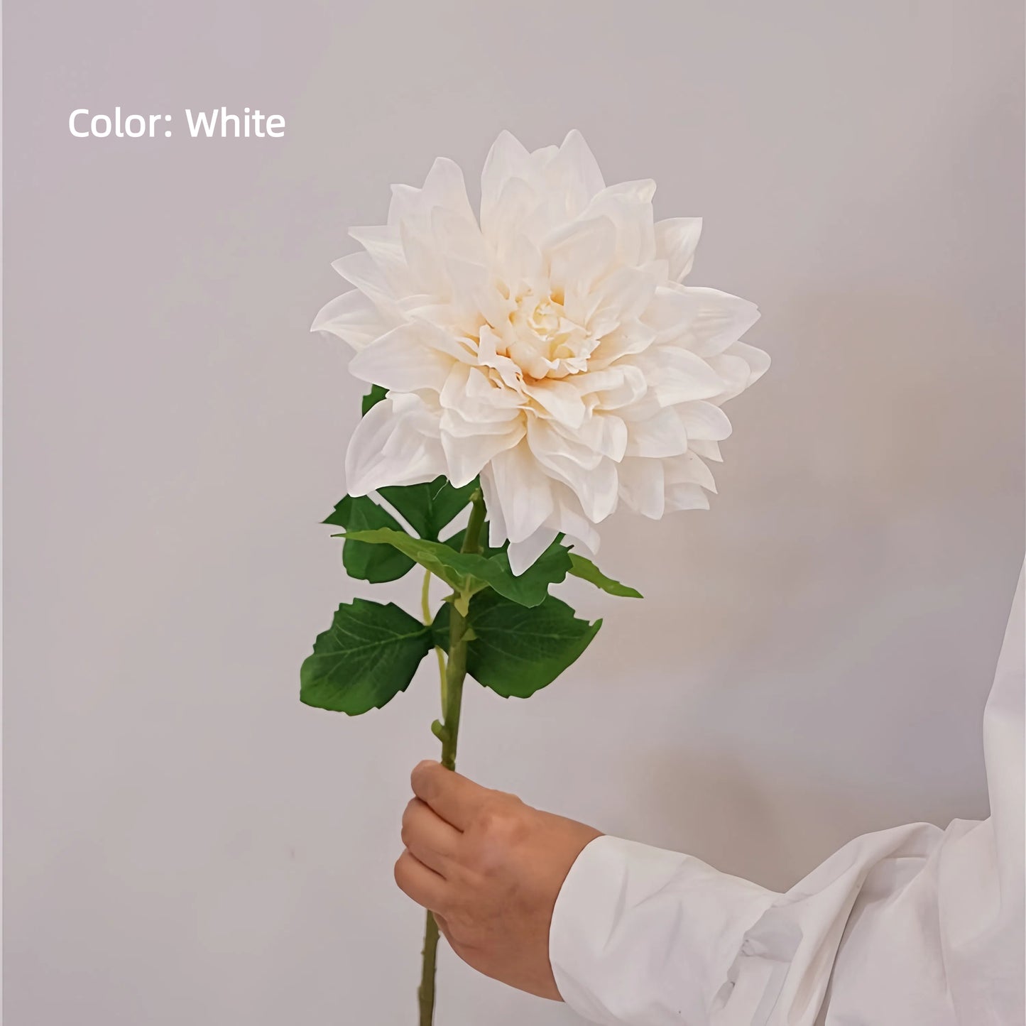 Real Touch PU Dahlia Stem – 24" Artificial Flower