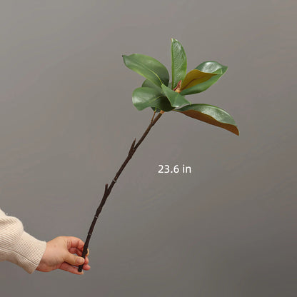 Tall Artificial Magnolia Leaf Branch wtih Buds