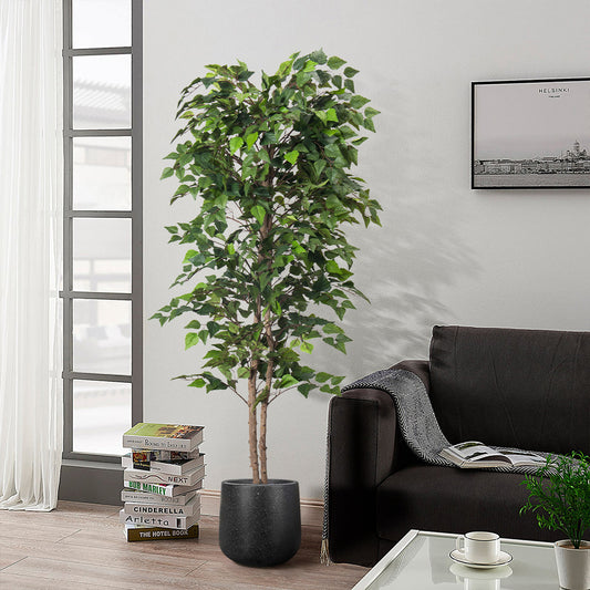 Artificial Green Birch Tree – Lifelike Soft PVC Decoration (4ft / 5.2ft)