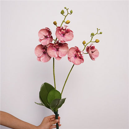 Artificial Butterfly Orchid Stem – 22" Premium EVA Faux Phalaenopsis for Wedding, Home & Event Décor