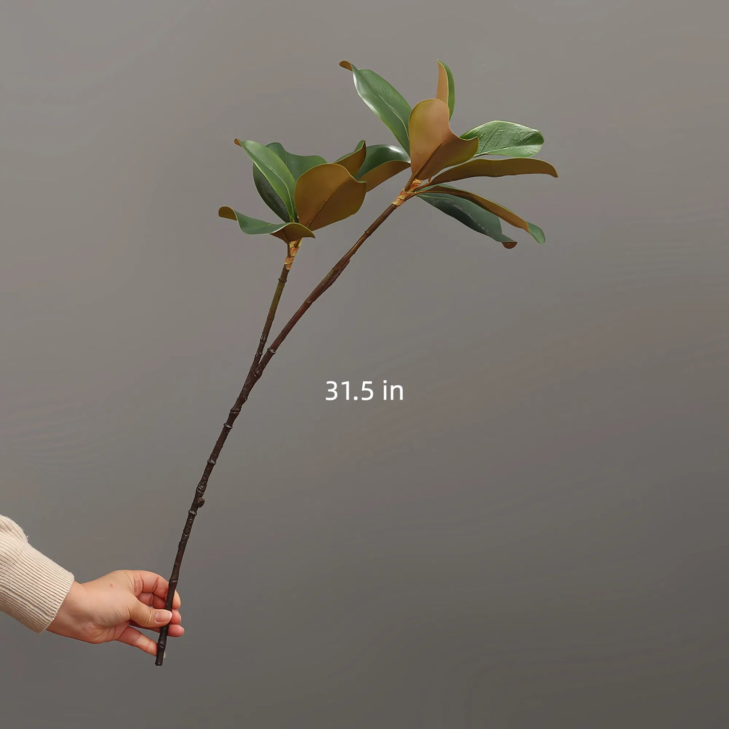 Tall Artificial Magnolia Leaf Branch wtih Buds