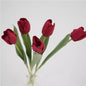 Artificial Real-Touch Tulip Stem – 14.2'' Lifelike Silk Flowers for Home & Wedding Decoration